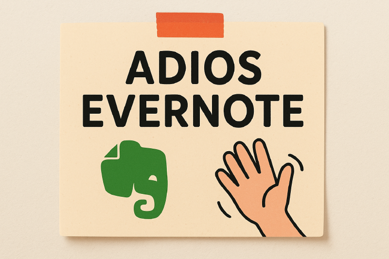 Featured image of post Adiós Evernote, bromas las justas