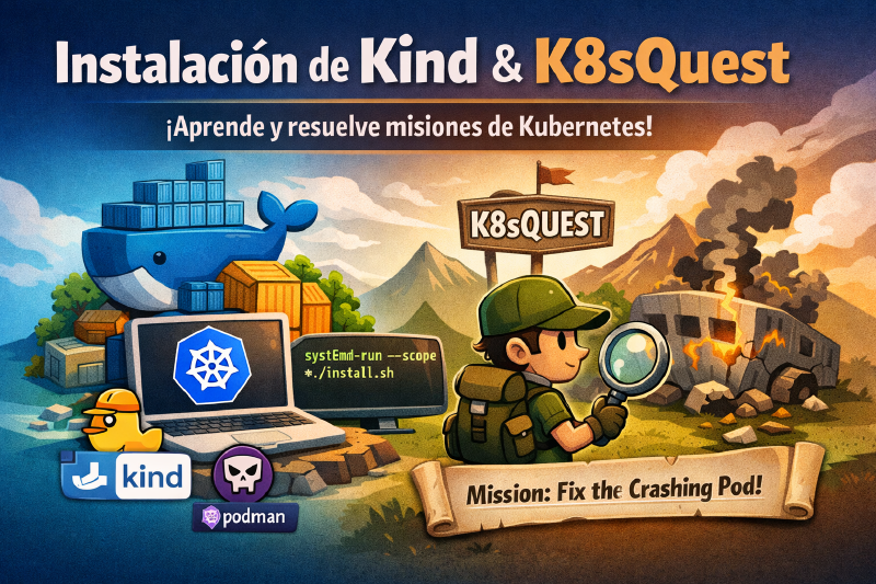 Featured image of post Instalar K8sQuest en Linux con Podman Rootless: Solución a Cgroups