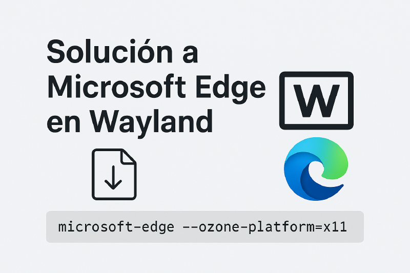 Featured image of post Solucionar el cierre de Microsoft Edge en Linux (Wayland) al descargar Archivos